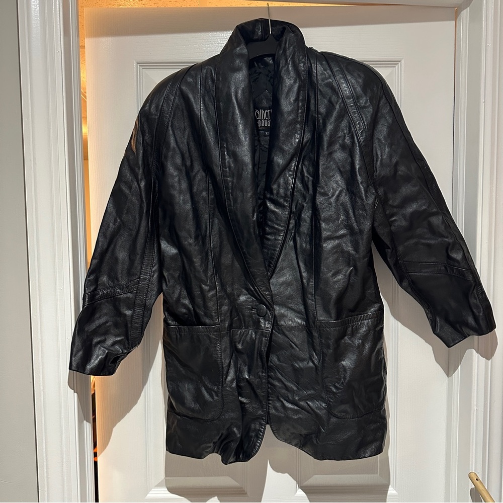 Leather jacket size XS